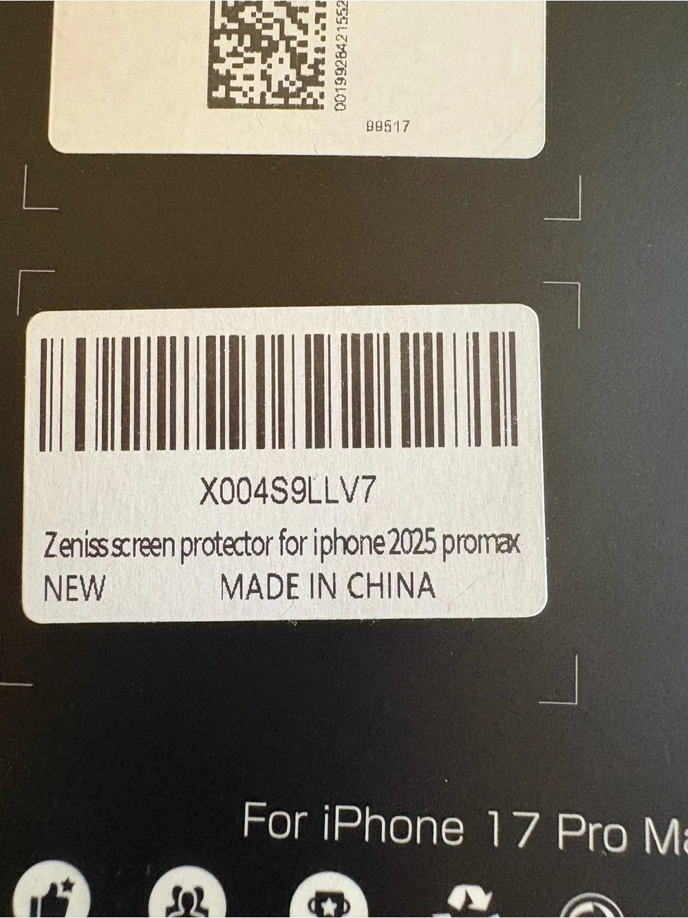 Never Break NWT Screen Protector Kit with Orange Installation Frame, 2 pack